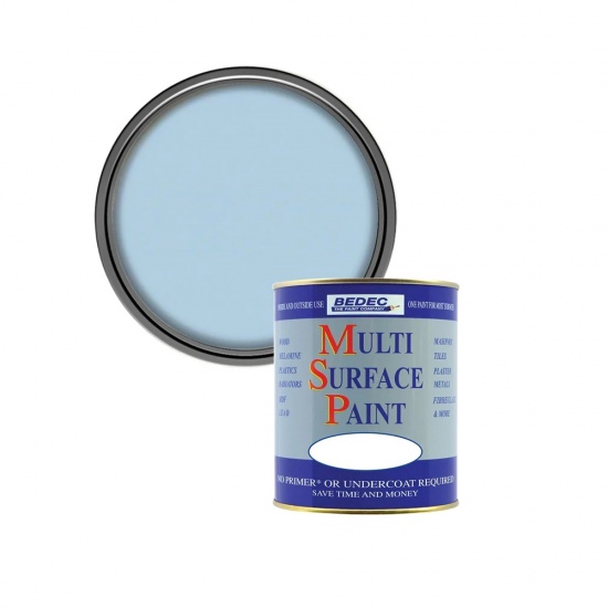 Bedec Multi Surface Paint Soft Satin 750ml - Powder Blue
